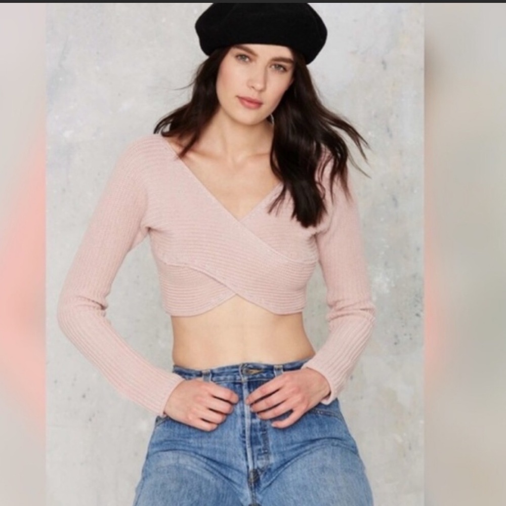 UO striped crossover top